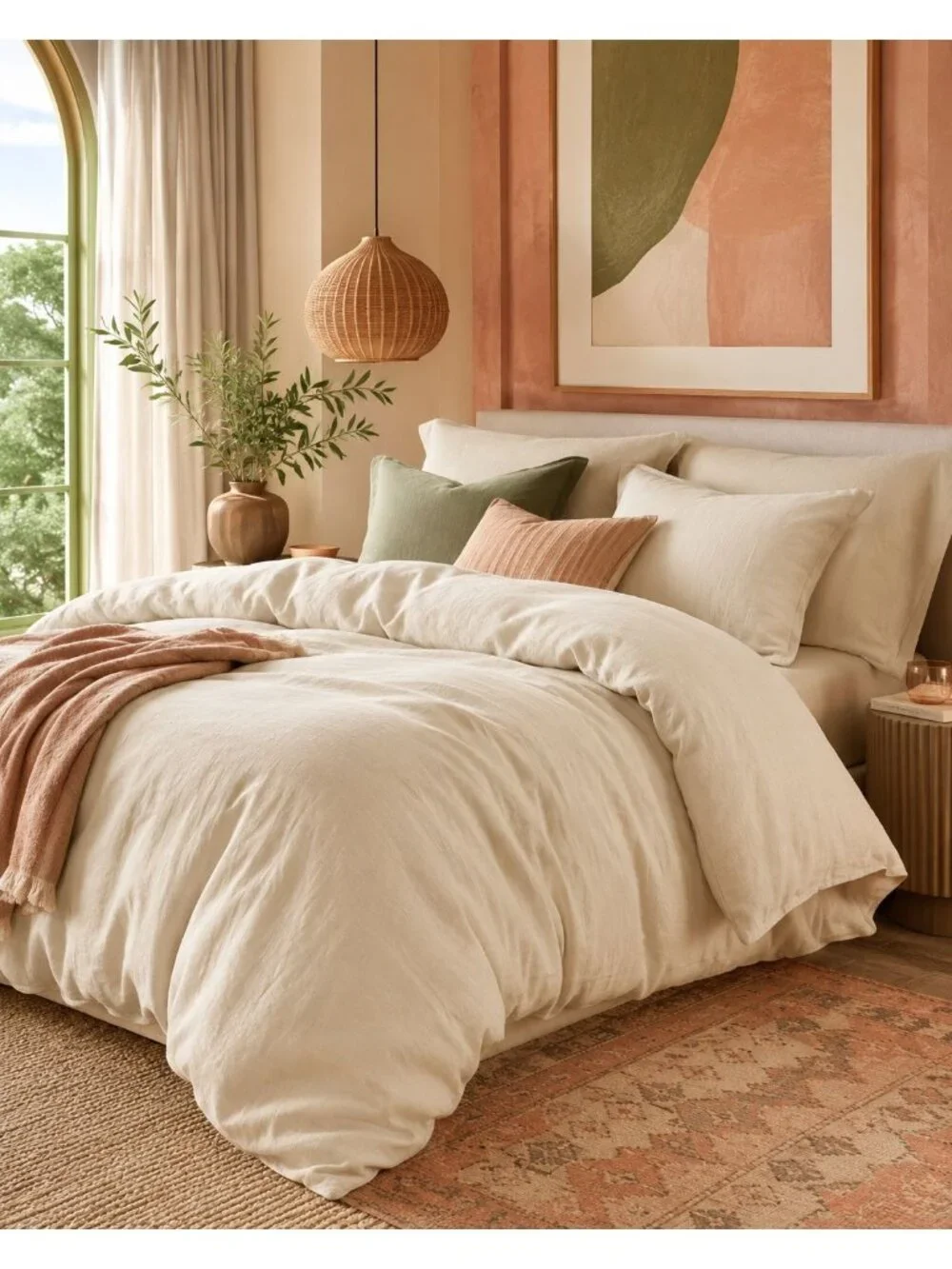 S13 | Quince European Linen Duvet Cover Full Queen Oat NWOT